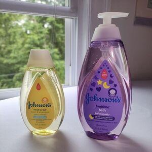 2 JOHNSON'S Baby Bedtime Body Wash Bath 27.1 Fl Oz and Head-to-Toe 13.6 Fl Oz